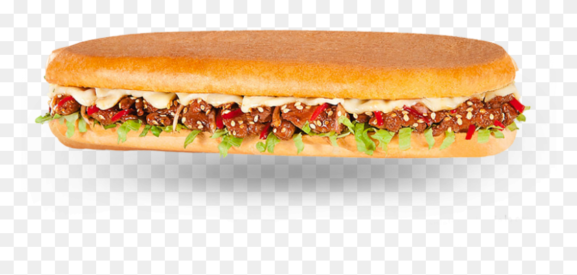 801x351 Sándwich Cubano Sándwich Qbano Pollo Teriyaki, Comida, Hot Dog Hd Png