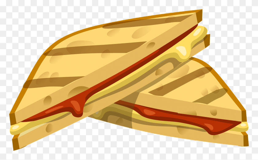 1280x758 Sandwich Grilled Snack Ham And Cheese Sandwich Clipart, Gold, Food, Wood HD PNG Download