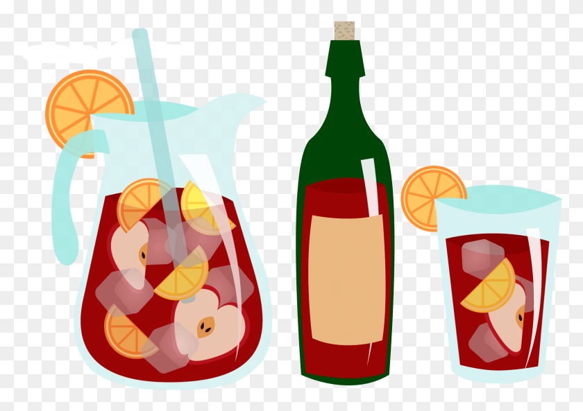 1579x1081 Sangria Clipart Beer Wine Sangria Clipart, Beverage, Drink, Alcohol HD PNG Download