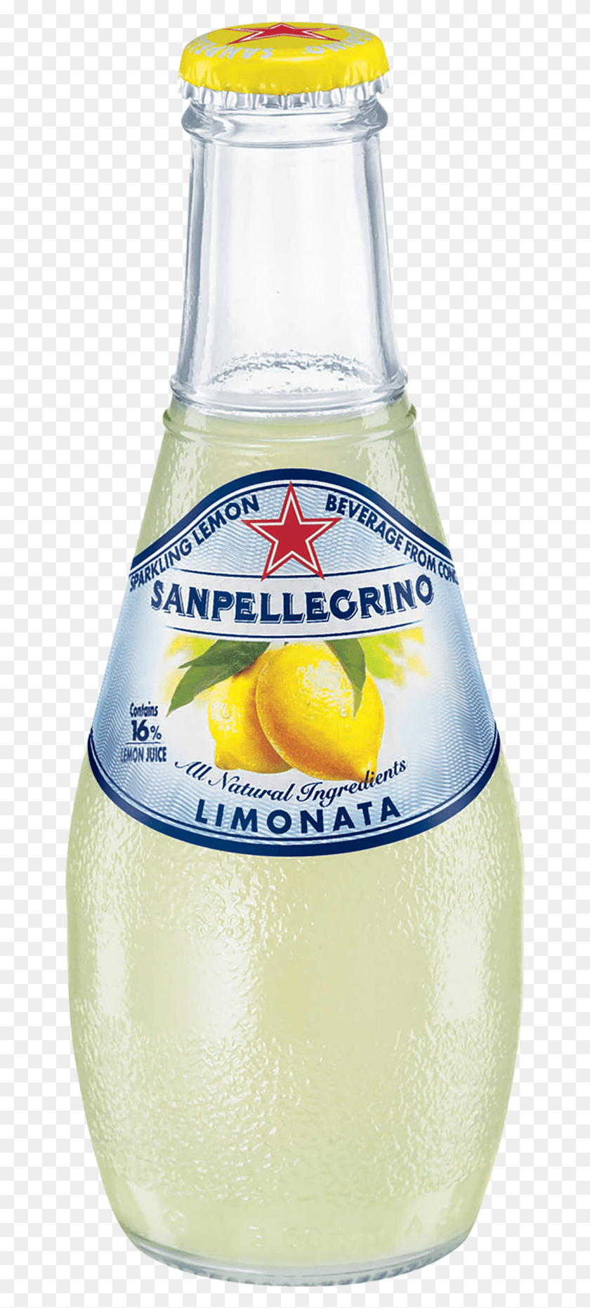 655x1801 Sanpellegrino Limonata Игристый Лимонный Напиток 200 Мл Стеклянная Бутылка, Напиток, Лимонад, Алкоголь Hd Png Скачать