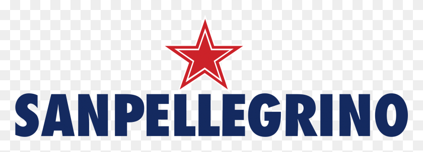 2131x664 Sanpellegrino Logo Transparent Flag, Symbol, Star Symbol HD PNG Download