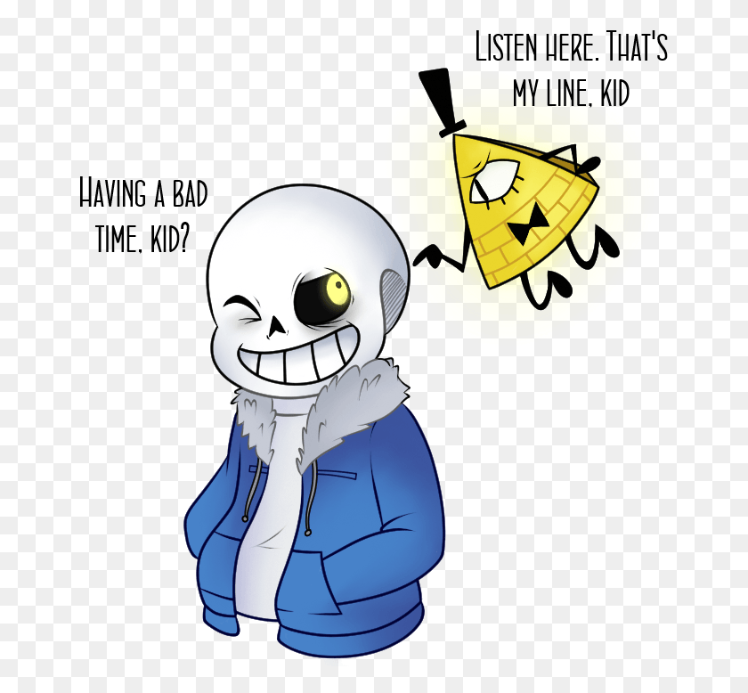 661x718 Descargar Png / Sans And Bill By Featherletters, Bill Cipher X Undertale, Graphics, Libro Hd Png
