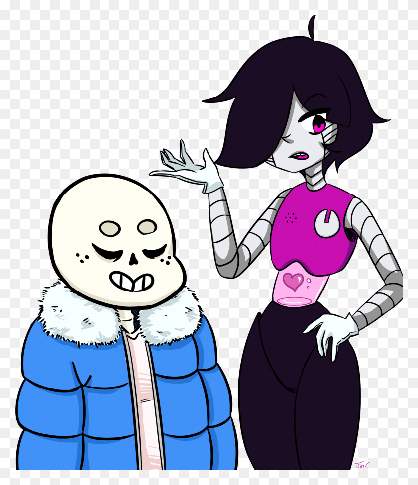 1364x1601 Sans And Mettaton, Performer, Person, Human HD PNG Download