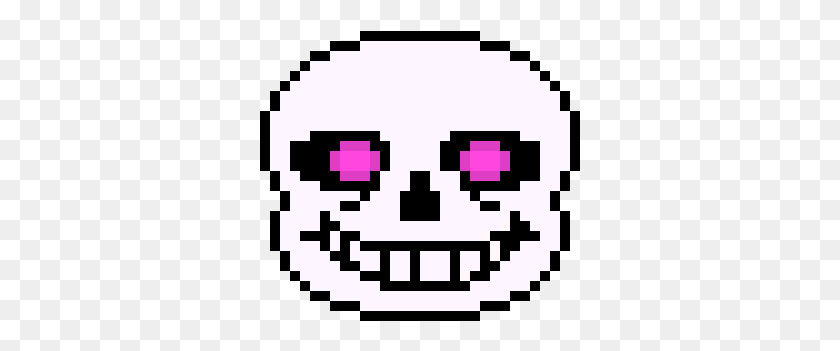 321x291 Sans Head With Hate Glitchtale Sans Undertale Head, Pac Man, Alfombra Hd Png