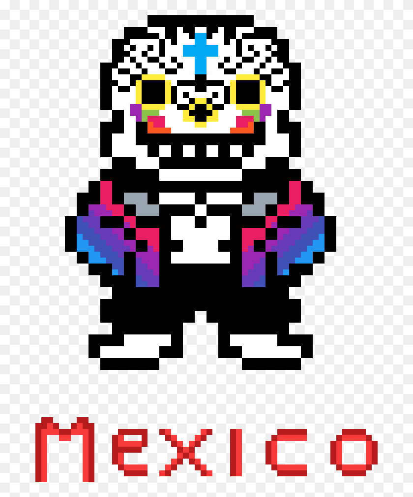 697x949 Sans Mexican Sprite Undertale, Pac Man, Poster, Advertisement HD PNG Download