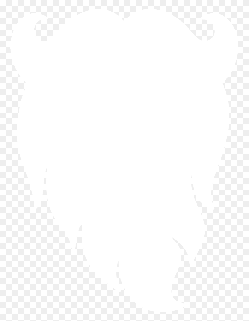 769x1024 Santa Beard Silhouette By Paperlightbox, Plant, Stencil, Symbol HD PNG Download