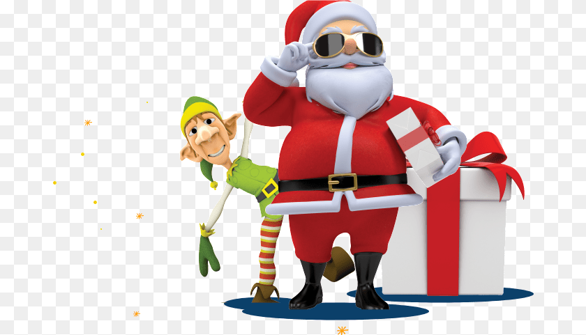 Santa Claus, Clothing, Elf, Lifejacket, Vest Sticker PNG