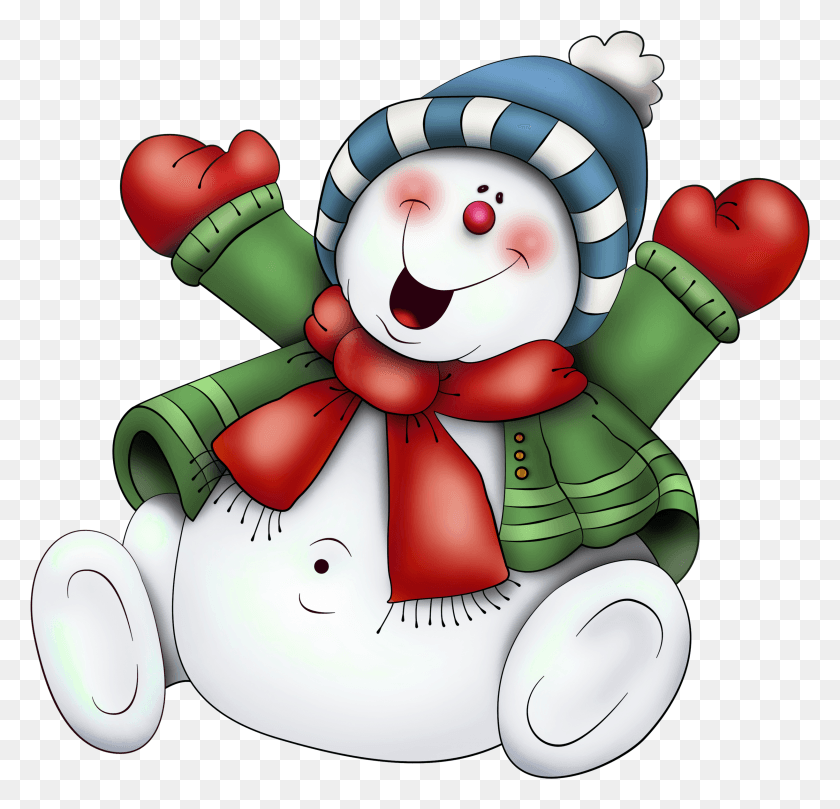 2443x2348 Santa Claus Candy Cane Christmas Snowman Clip Art Christmas Snowman Clipart, Toy, Plush, Text HD PNG Download