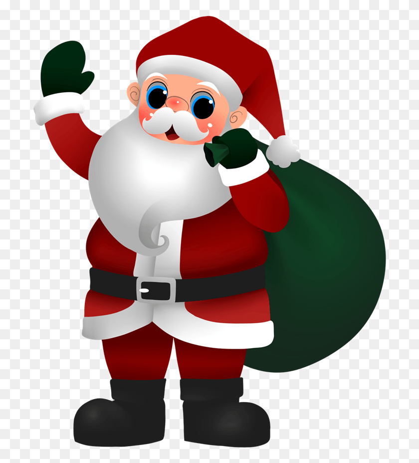 708x868 Santa Claus Clip Art Nikolaus Bilder Fr Whatsapp, Elf, Toy, Snowman HD PNG Download