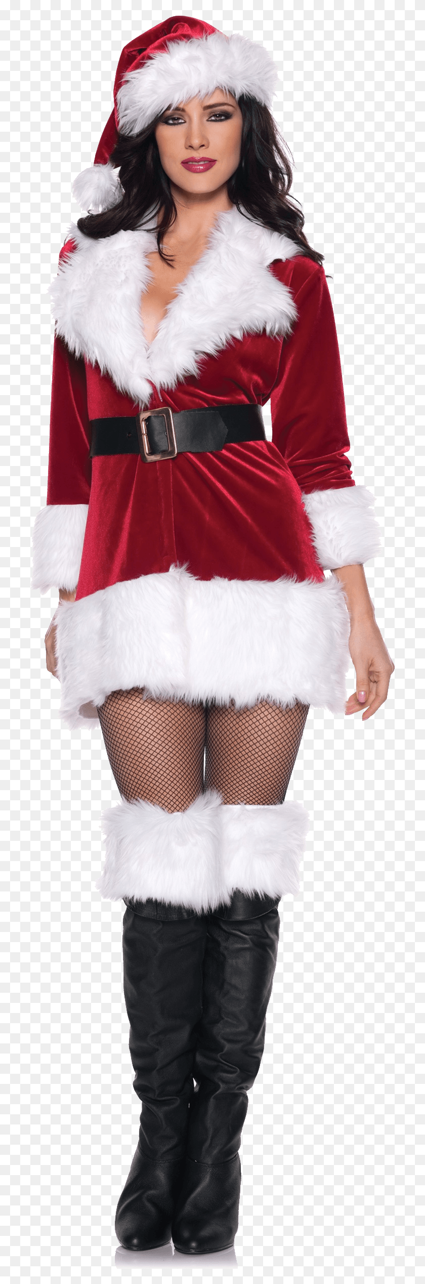 723x2475 Санта-Клаус Женский Образ Миссис Клаус Наряд, Одежда, Одежда, Человек Hd Png Скачать