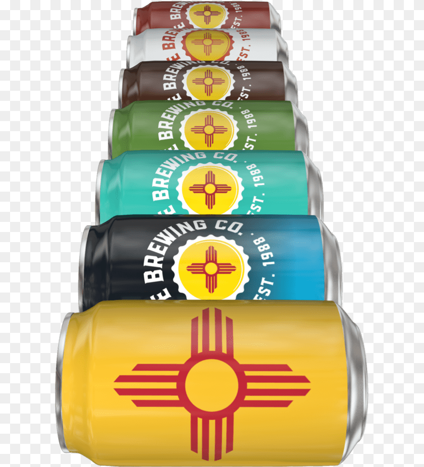 622x926 Santa Fe Brewing Cans Cylinder, Tin, Can Clipart PNG