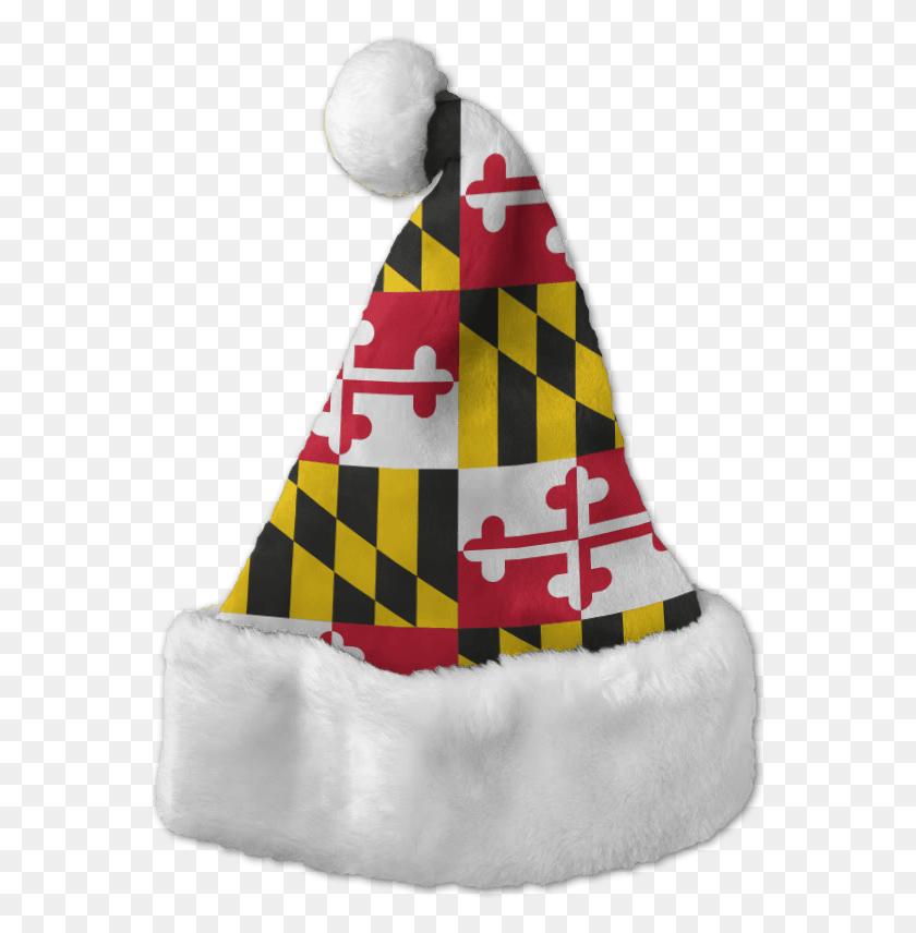 568x796 Santa Hat Image Maryland State Flag, Clothing, Apparel, Party Hat HD PNG Download
