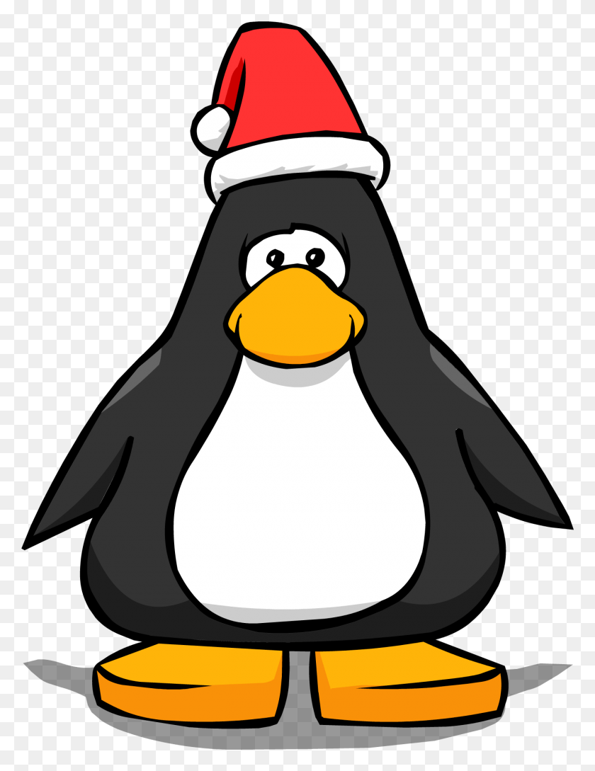 1380x1822 Santa Hat Player Card Penguin From Club Penguin, Animal, Bird, Snowman HD PNG Download