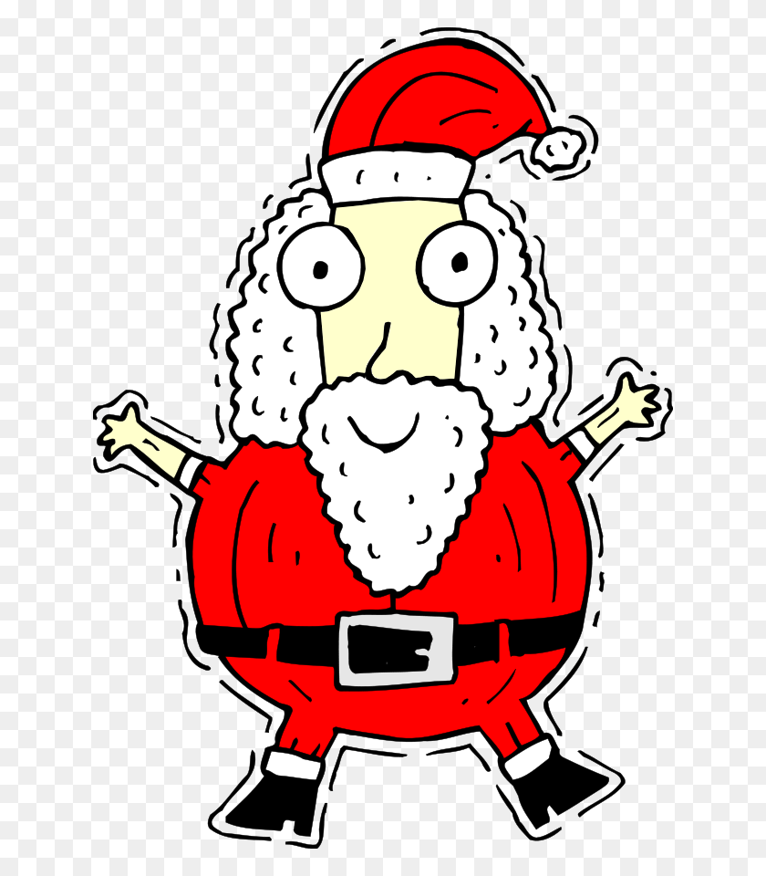 636x900 Santa In His Sleigh Clipart Vector Clip Art Online Funny Santa Claus Drawing, Costume, Helmet, Clothing HD PNG Download