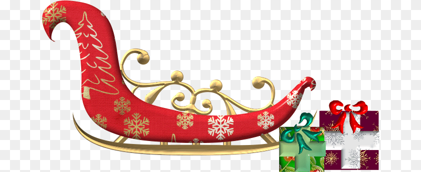 673x344 Santa Sleigh, Furniture, Smoke Pipe Clipart PNG