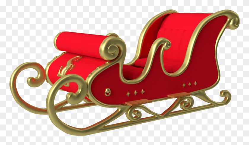 1272x701 Santa Sleigh No Background Santa Sleigh Transparent Background, Furniture, Couch, Lawn Mower HD PNG Download