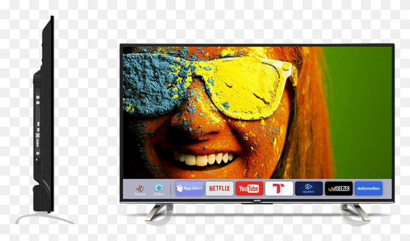 1003x559 Sanyo India Sanyo 43 Inch Smart Tv, Monitor, Screen, Electronics HD PNG Download