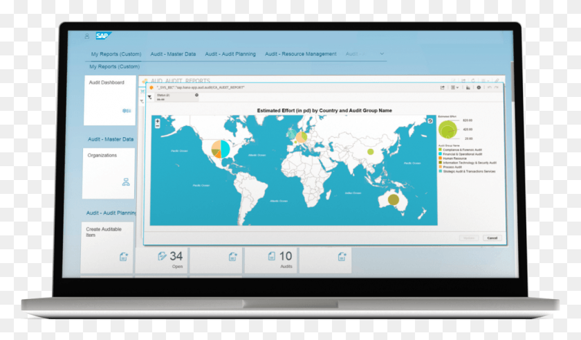 970x536 Sap Audit Management World Map, Monitor, Screen, Electronics HD PNG Download