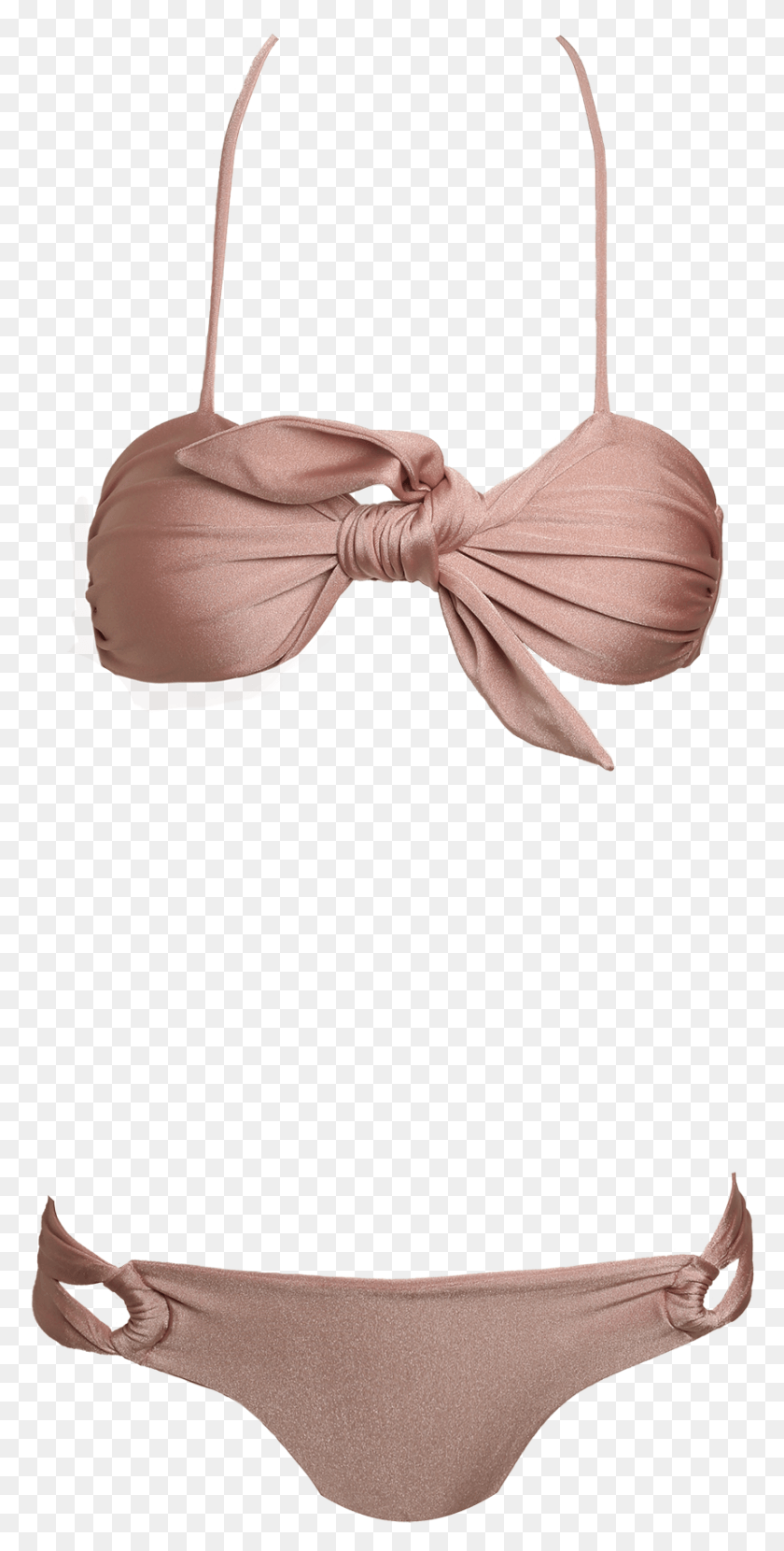 856x1756 Sara Cristina Cleo Rose Tie Front Bikini Traje De Baño Top, Ropa, Vestimenta, Persona Hd Png
