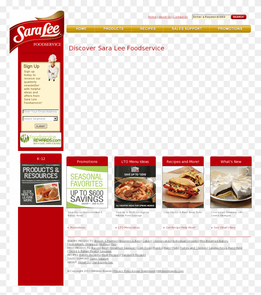 976x1112 Sara Lee Foodservice Competitors Revenue And Employees Sara Lee, Text, Advertisement, Menu HD PNG Download