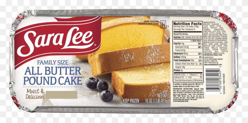 2398x1104 Sara Lee Pound Cake, Plant, Bread, Food HD PNG Download