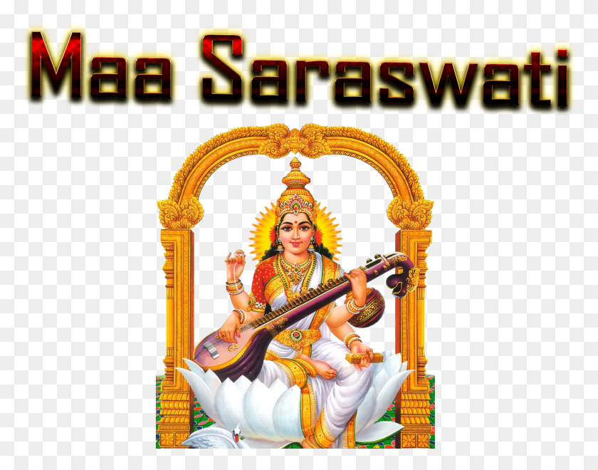 1536x1182 Saraswati Maa Lord Saraswathi, Furniture, Person, Human HD PNG Download