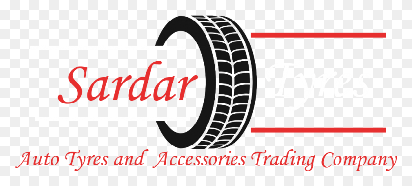 952x392 Sardar Auto Tyres And Accessories Trading Company In Sardar Name Logo, Word, Electronics, Tire HD PNG Download