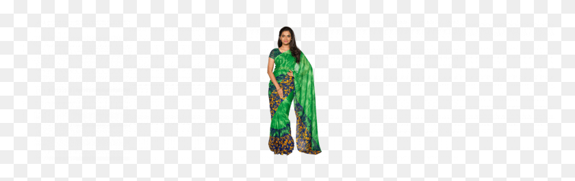 1800x474 Sari, Clothing, Apparel, Silk HD PNG Download