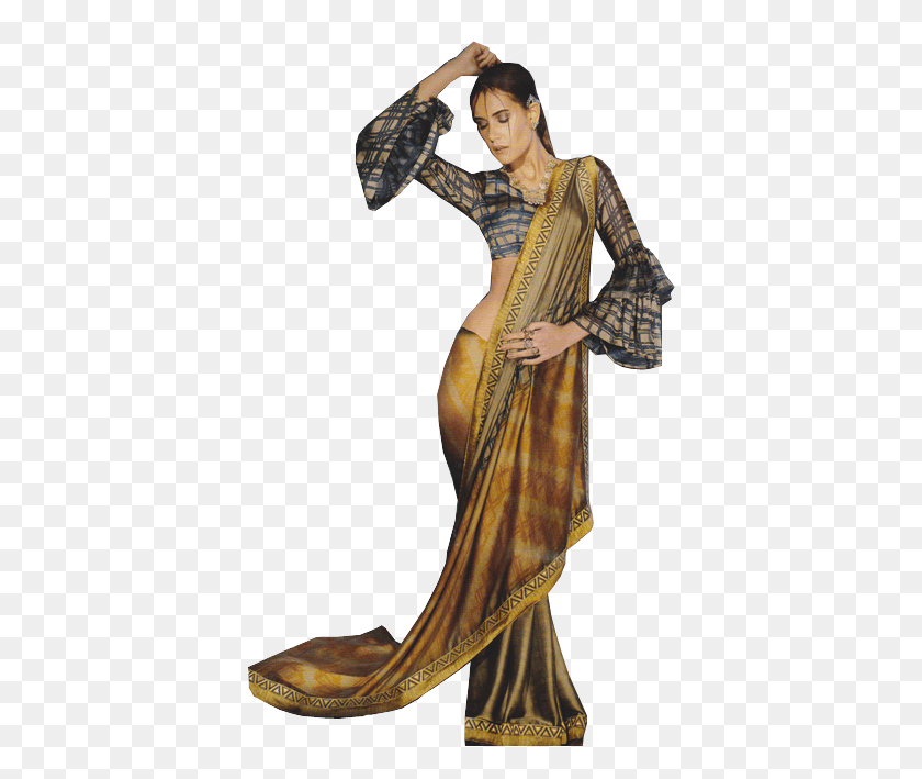 390x649 Sari, Clothing, Apparel, Costume HD PNG Download