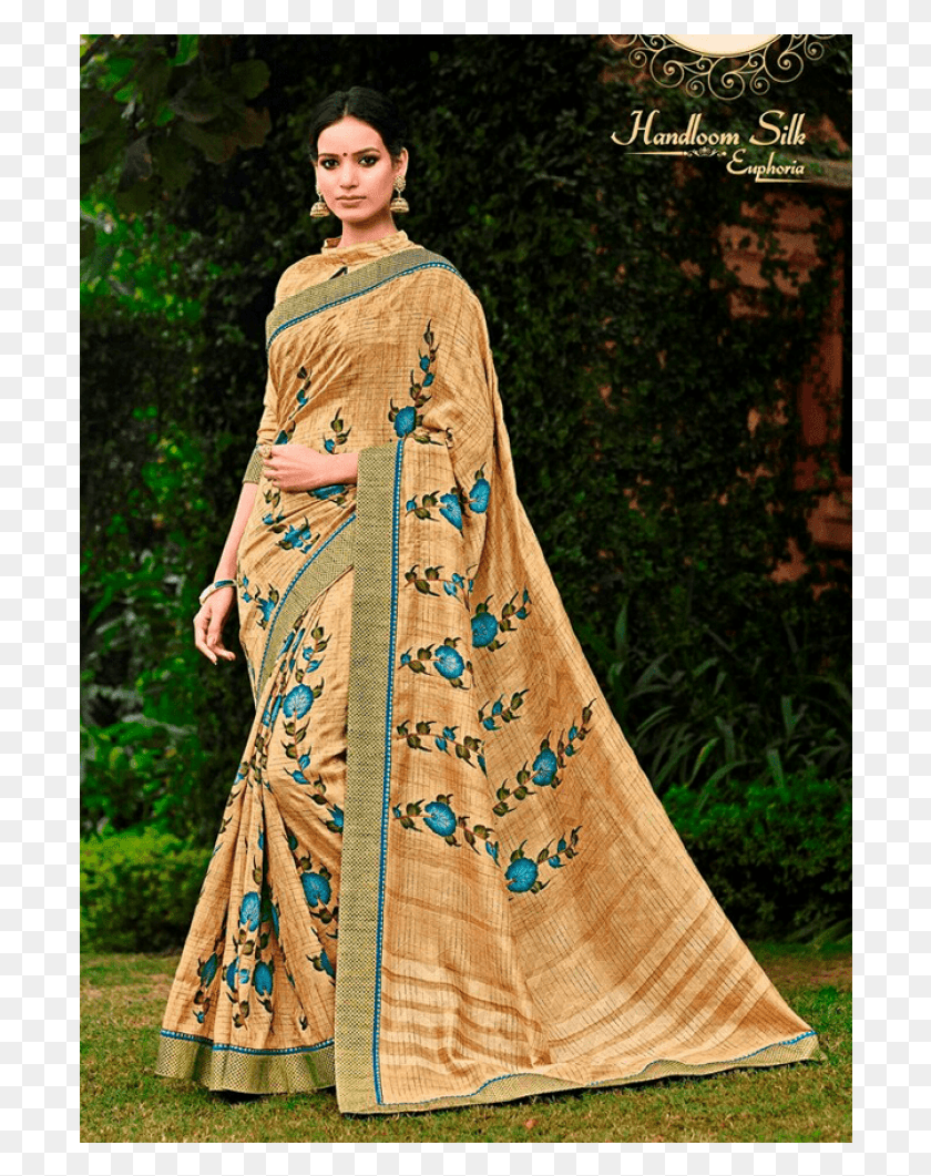 698x1001 Sari, Clothing, Apparel, Silk HD PNG Download