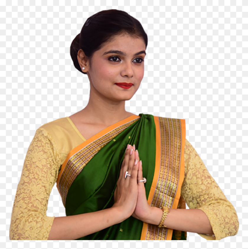 823x827 Sari, Clothing, Apparel, Silk HD PNG Download