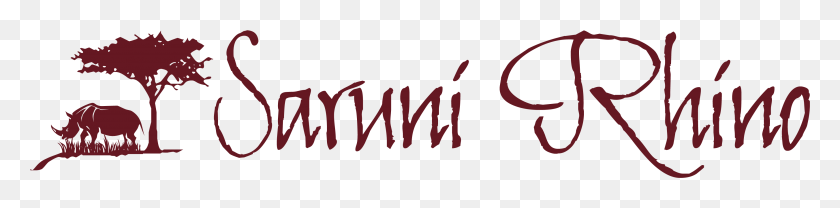 3485x662 Saruni Rhino Logo 4 Calligraphy, Text, Handwriting, Alphabet HD PNG Download