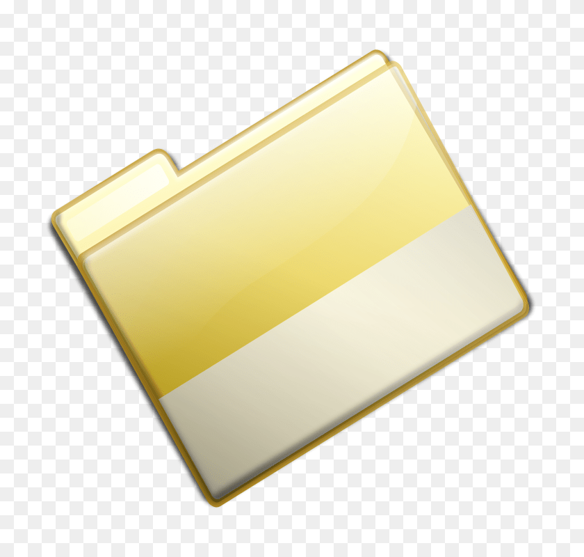 Sarxos Closed Simple Yellow Folder, Gold, Disk Transparent PNG