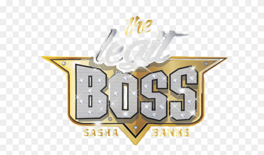 782x435 Sasha Banks Legit Boss Logo Illustration, Text, Alphabet, Pac Man HD PNG Download