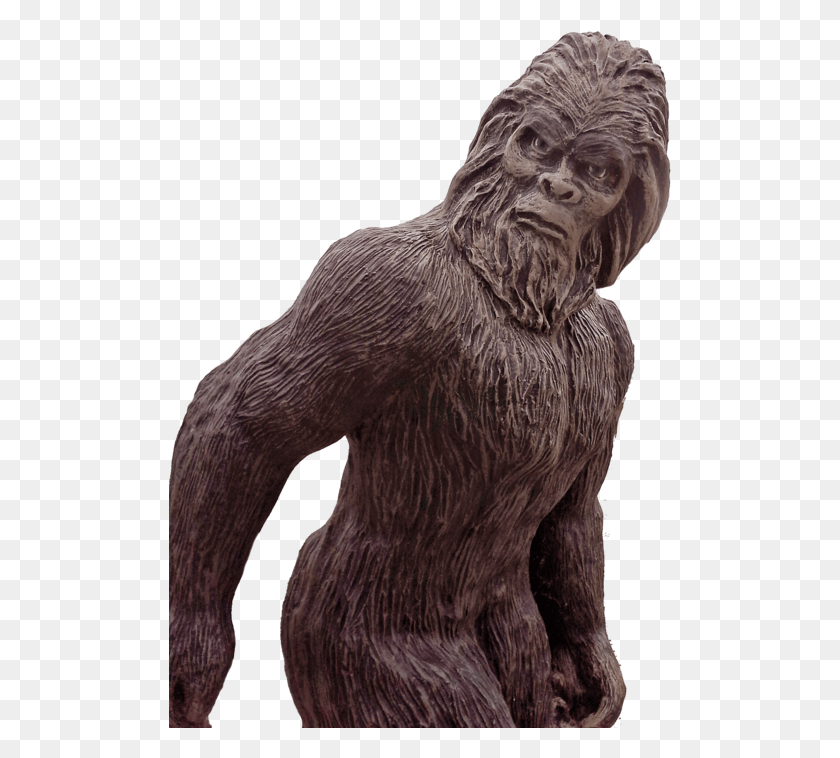 503x698 Sasquatch Statue, Sculpture, Wildlife HD PNG Download