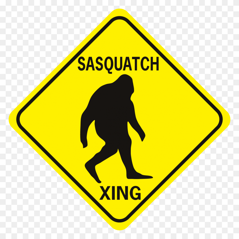 1174x1174 Sasquatch Xing Diamond Winding Right Road Signs, Symbol, Person, Human HD PNG Download