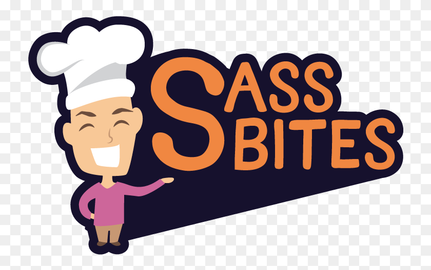 732x468 Sass Bites Logo Sass Logo Podcast Cartoon, Chef, Text HD PNG Download