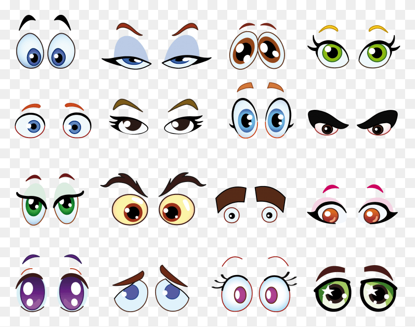 2560x1974 Sassy Cartoon Eyes, Pattern, Face, Graphics HD PNG Download