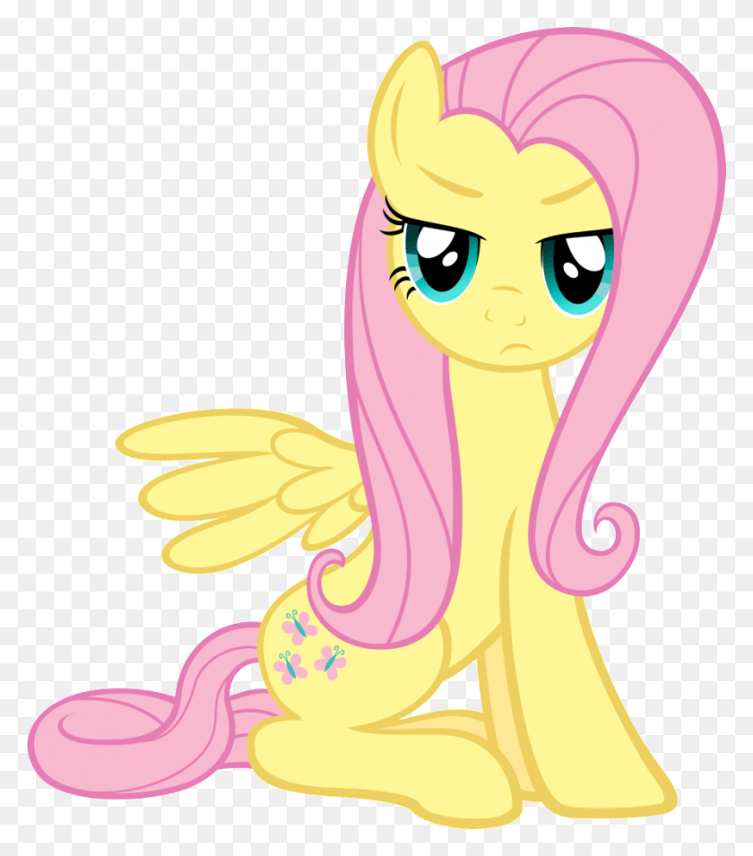 892x1024 Sassy Fluttershy Mlp, Figurine, Graphics HD PNG Download