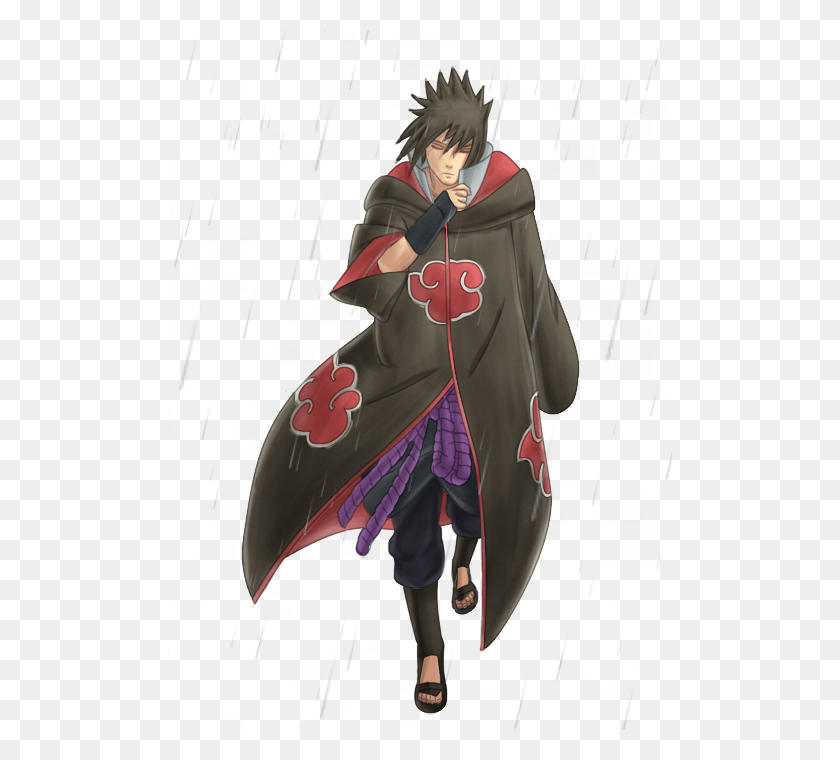 504x700 Sasuke Grew Up In The Shadow Of His Older Brother Itachi Sasuke Akatsuki Robe, Clothing, Apparel, Comics HD PNG Download