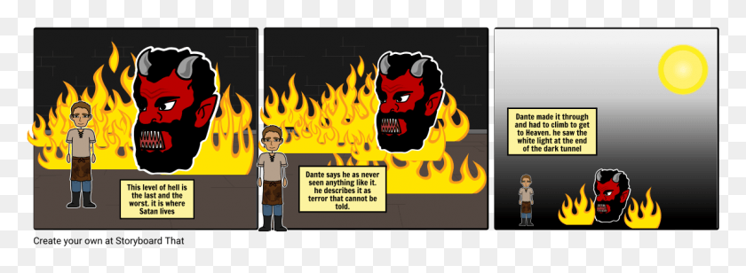1155x368 Satan Cartoon, Person, Human, Fire HD PNG Download