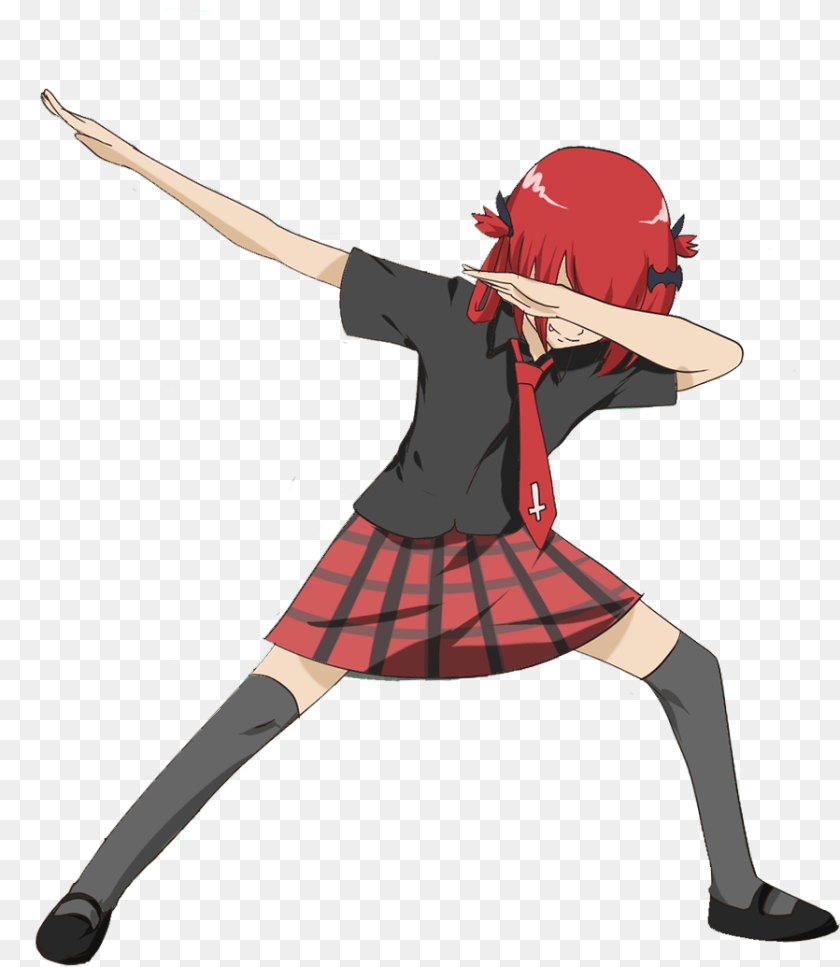 Satania Meme, Teen, Female, Girl, Person Sticker PNG