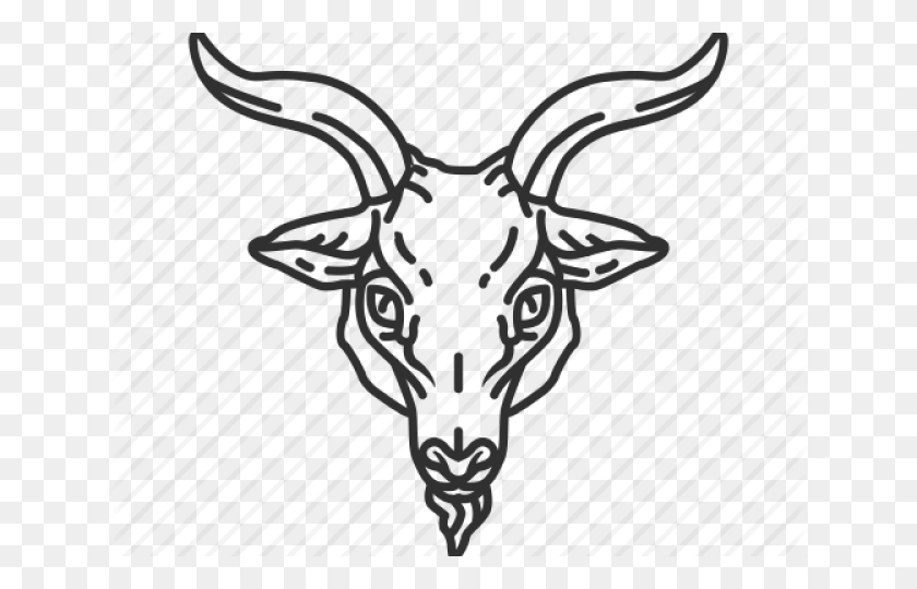 640x480 Satanic Clipart Goat Head Satan Goat Head, Rug, Hand HD PNG Download
