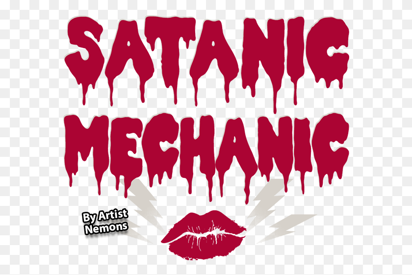584x501 Satanic Mechanic By Nemons Graphic Design, Text, Advertisement, Poster HD PNG Download