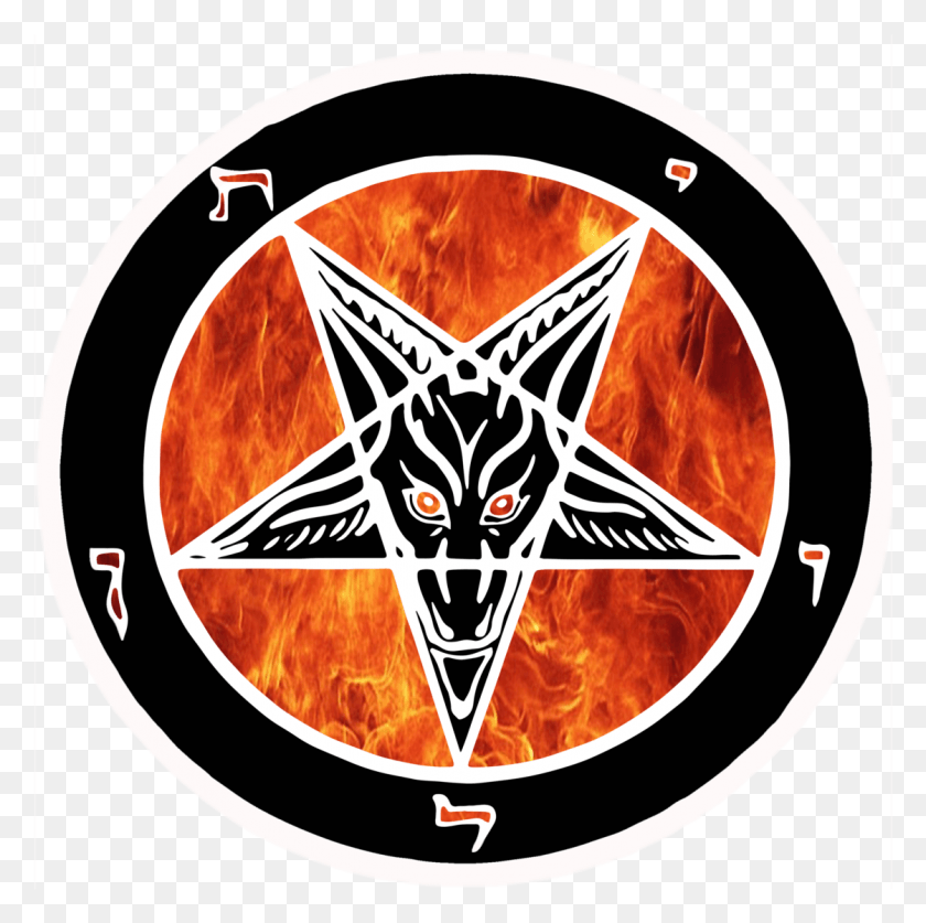 1120x1117 Сатанинская Пентаграмма, Символ, Звездный Символ, Костер Hd Png Скачать
