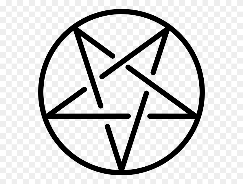 577x577 Satanic Pentagram Transparent, Gray, World Of Warcraft HD PNG Download