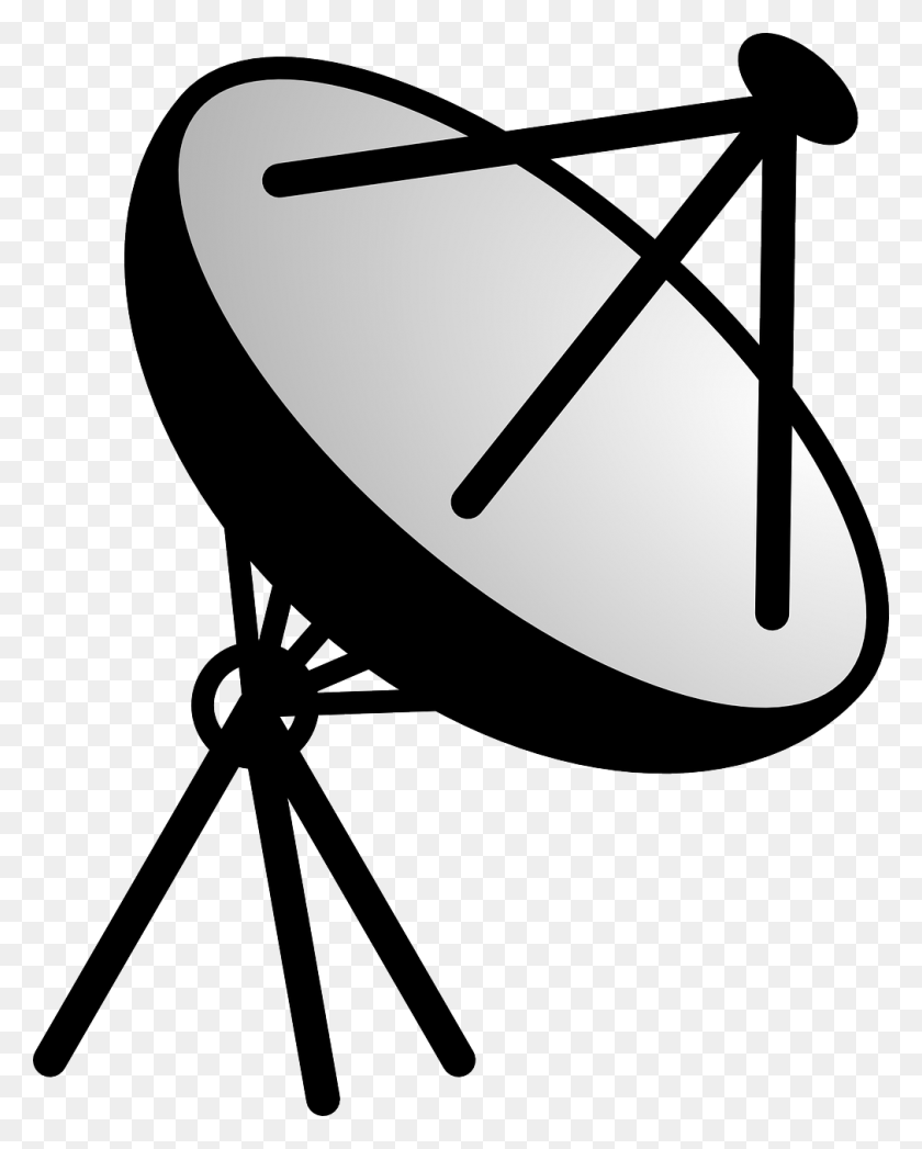 1011x1280 Satellite Dish Antenna Satellite Image Dish Antenna Clip Art, Electrical Device, Radio Telescope, Telescope HD PNG Download