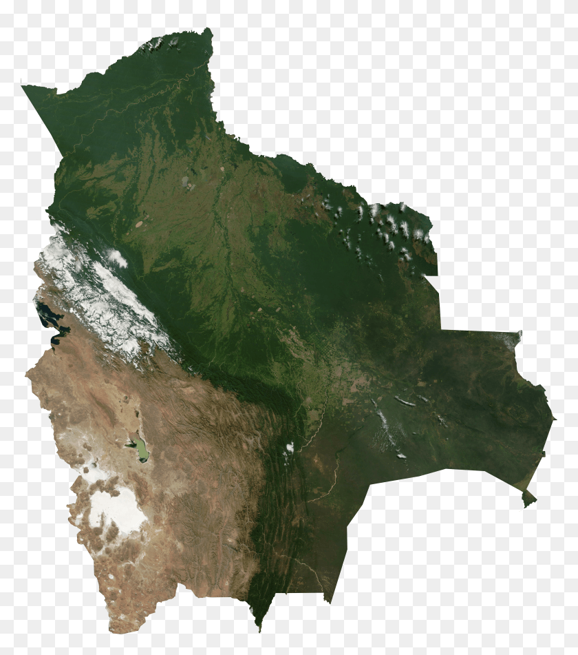 5205x5948 Satellite Image Of Bolivia HD PNG Download