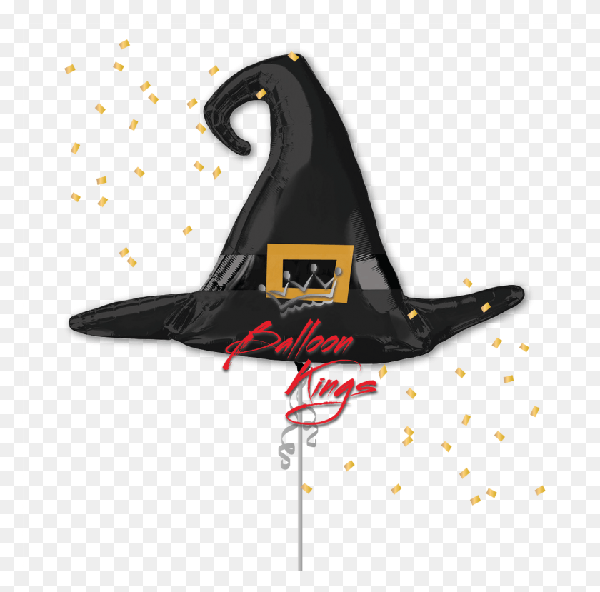 1277x1259 Satin Black Witch Hat, Paper, Animal HD PNG Download