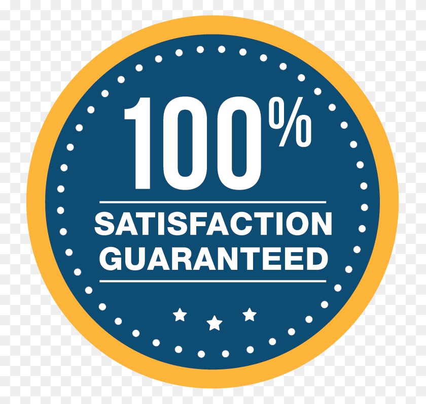 735x735 Satisfaction Badge Circle, Label, Text, Sticker HD PNG Download